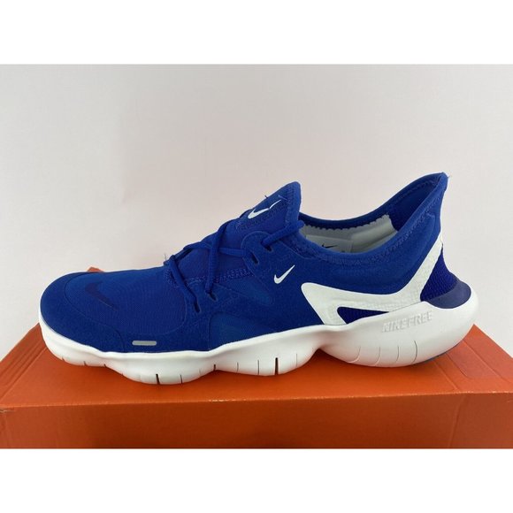 Nike Free RN 5.0 Obsidian Mist Men's Sneakers Shoes Blue White AQ1289 401 - Picture 5 of 11